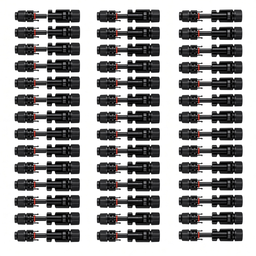 Conectores Solares MC4 Macho Hembra 40 Pares para Cable 2.5/4/6 mm² Panel Fotovoltaico