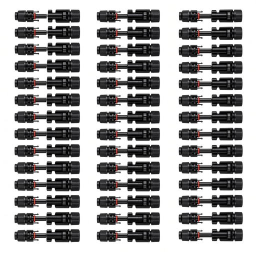 Conectores Solares MC4 Macho Hembra 40 Pares para Cable 2.5/4/6 mm² Panel Fotovoltaico