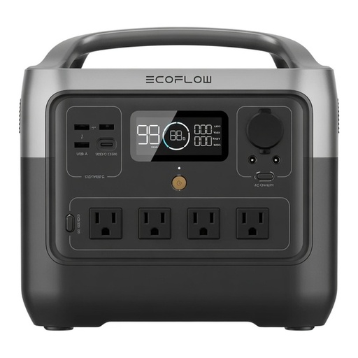 Estación de Energía Portátil EcoFlow River 2 Pro 716Wh LiFePO4 800W X-Boost 1600W Carga Rápida 70 min Solar