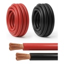 Cable de Soldadura / Batería 4 AWG 15FT Rojo + Negro – Cobre Puro de Alta Trenza para Inversores, Solar y Autos