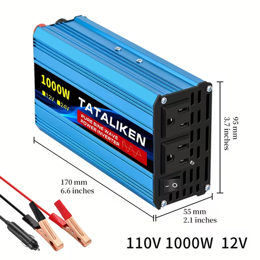 Inversor de onda sinusoidal pura 400W, 12V a 110V