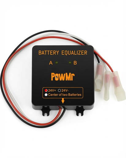 Ecualizador de Voltaje PowMr 24V 48V para Baterías de Litio Ferrofosfato, Equilibra el Voltaje para Extender la Vida Útil de la Batería