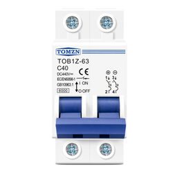 Interruptor Magnetotérmico DC TOMZN 2P 6KA 440V Mini Breaker 20A para Sistemas Solares