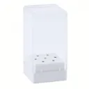 Caja de almacenamiento para brocas de taladro de uñas de 7 agujeros.