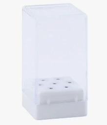 Caja de almacenamiento para brocas de taladro de uñas de 7 agujeros.