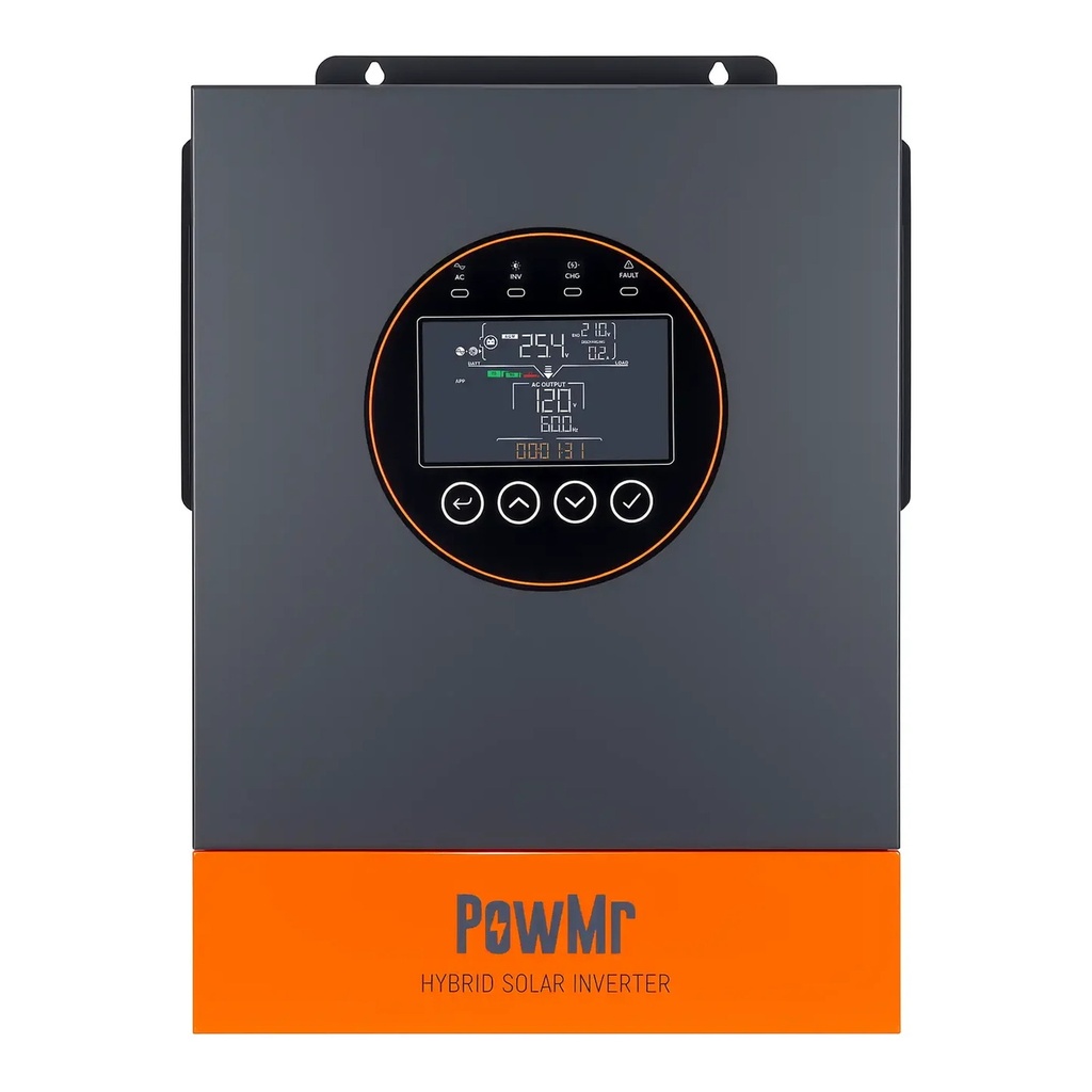 Inversor Solar All-in-One PowMr 4000W 24V 110V Onda Pura MPPT 100A POW-LVM4K-ECO