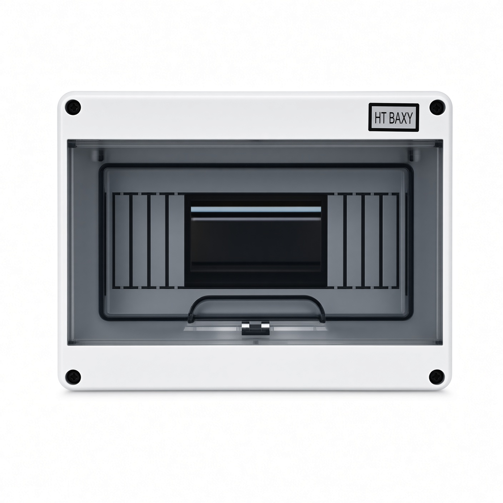 Caja de Distribución Eléctrica HT 8 Vías IP65 Impermeable Exterior Plástico PC