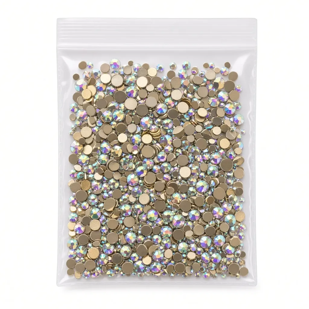 Sobre con 1440 Piezas de Piedras para Decoración de Uñas.