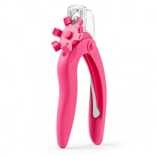 Cortaúñas profesional de acero inoxidable con recogedor de recortes de uñas.