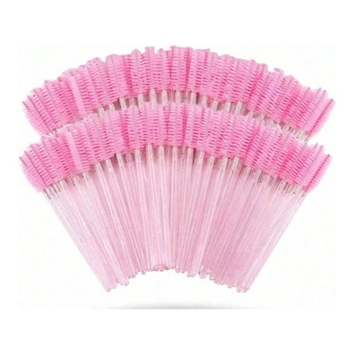 Paquete de brochas desechables para pestañas y cejas. Ideales para aplicación de pestañas y laminado de cejas.