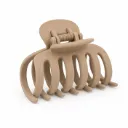 Pinza Garra Cabello Mate Beige Negro Taupe Accesorio Recogido Diario