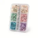 Kit Conchas Nácar 6 Colores Flakes Nail Art Decoración Uñas