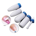 Set de 5 brocas de cerámica para taladro de uñas sin base.