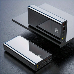 Batería externa portátil con pantalla digital, 2 USB