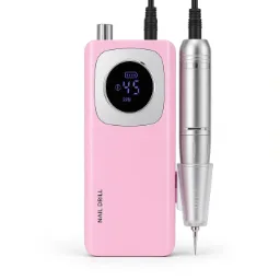 Taladro eléctrico portátil recargable de 45000RPM, para salón de uñas