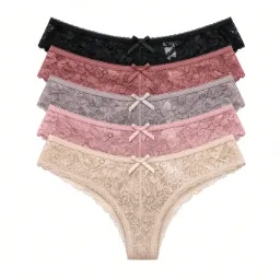 Set de 12 piezas Bragas de encaje elegantes y cómodas para dama