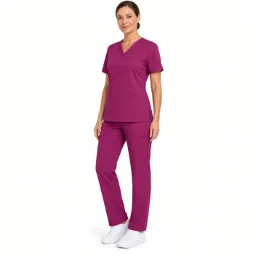 Conjunto Scrub Taskez Magenta Transpirable para Uso Médico