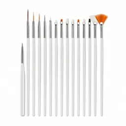 Set de 15 piezas de herramientas de arte de uñas.